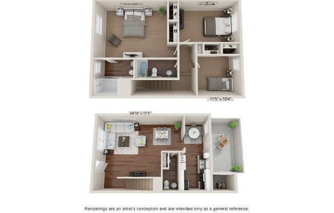 3 beds, 2 baths, 1,500 sqft, $1,550