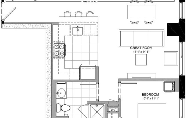 1 bed, 1 bath, 702 sqft, $1,620, Unit 1004