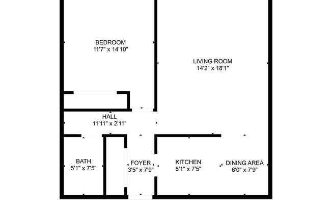 1 bed, 1 bath, 748 sqft, $845, Unit 5-217
