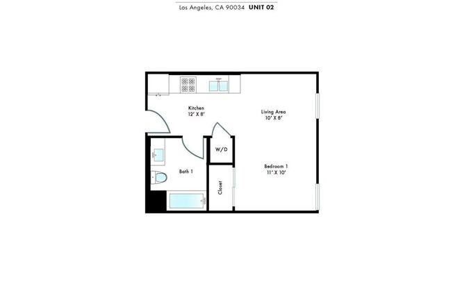 Studio, 1 bath, 375 sqft, $2,795, Unit 611