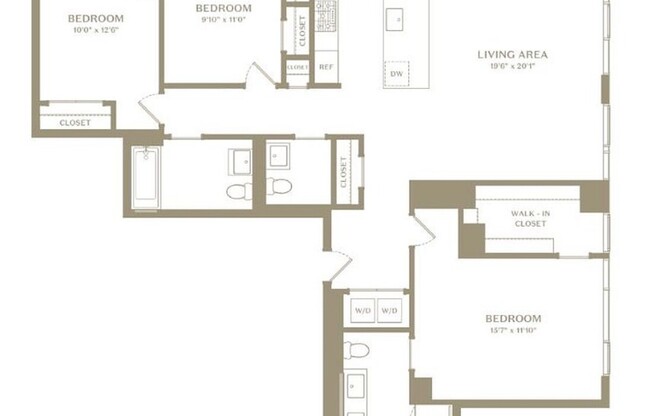 3 beds, 2.5 baths, $18,850, Unit 28B