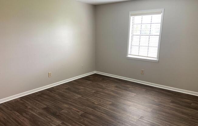 a room with a wooden floor