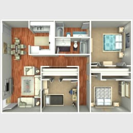 3 beds, 2 baths, 1,056 sqft, $1,505