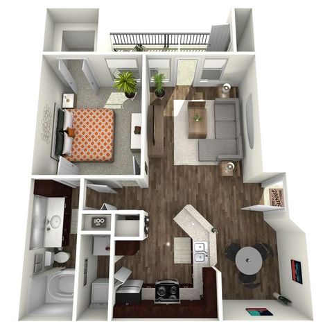 1 bed, 1 bath, 770 sqft, $1,240