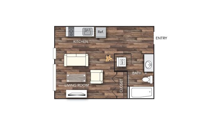 1 bed, 1 bath, $1,795