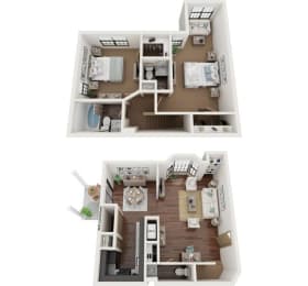 2 beds, 1.5 baths, 1,150 sqft, $1,400