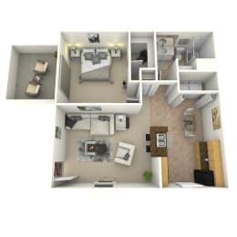 1 bed, 1 bath, 600 sqft, $1,100