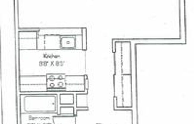 Studio, 1 bath, 540 sqft, $1,375, Unit 202