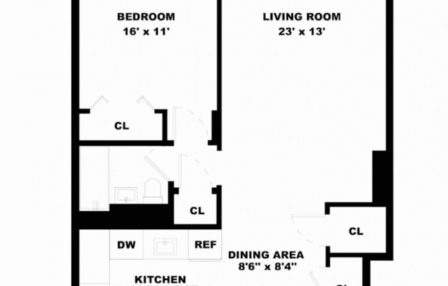 1 bed, 1 bath, 730 sqft, $4,850, Unit 18G