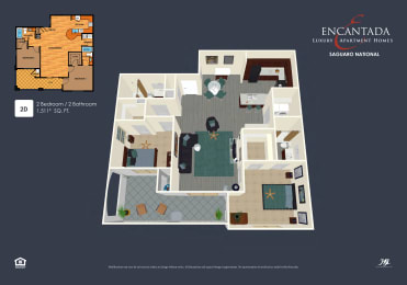 2 beds, 2 baths, 1,511 sqft, $1,994