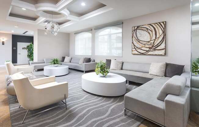 Lounge Area at La Jolla Crossroads Apartments, San Diego