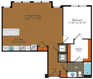1 bed, 1 bath, 874 sqft, $2,396