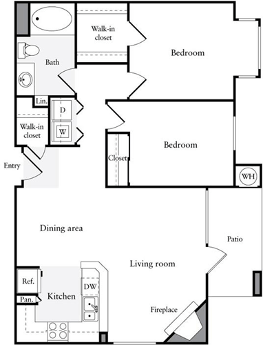 2 beds, 1 bath, 1,003 sqft, $4,239, Unit 4317