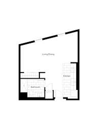 Studio, 1 bath, 503 sqft, $2,045