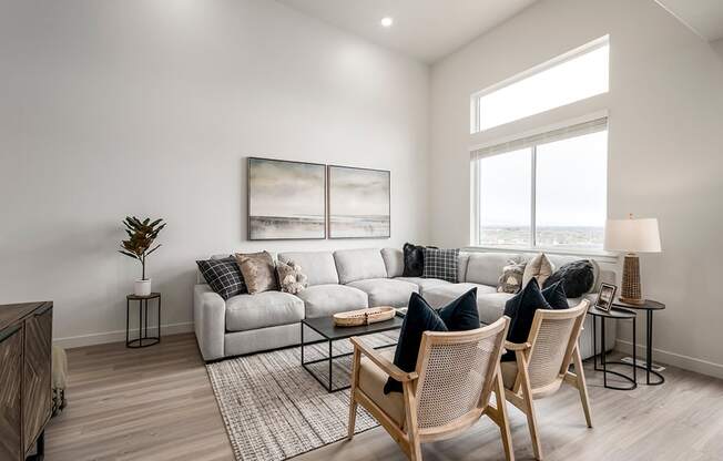 Living room w/ couch at Banner Hill, Utah, 84065
