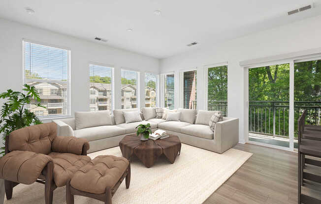 Living Room with Hard Surface Flooring