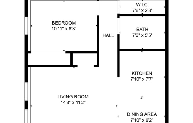 1 bed, 1 bath, 510 sqft, $595, Unit 925-16