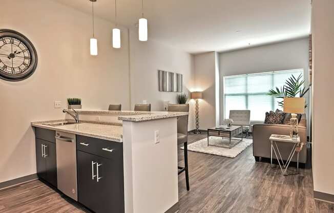 One Mansfield Model Apartment and Living & Dining Space