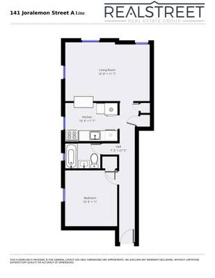 1 bed, 1 bath, $4,250, Unit 4A