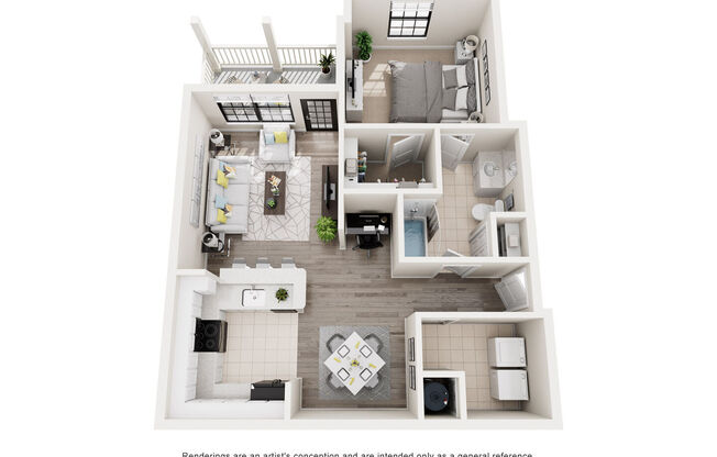 1 bed, 1 bath, 845 sqft, $1,380