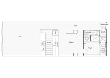 1 bed, 1 bath, 900 sqft, $1,365