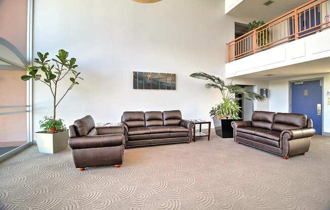 Lobby area at Madison Place, San Mateo