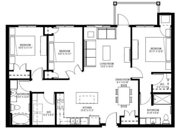 3 beds, 2 baths, 1,320 sqft, $1,973