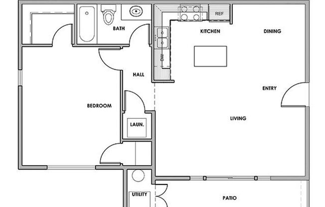 1 bed, 1 bath, 809 sqft, $1,975