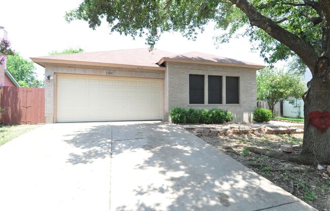 Available NOW! 4 bedrooms, one story, Great Location! Near I-35, Domain, Dell, Samsung.