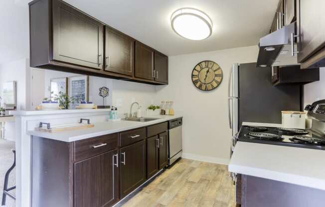 Apartment Homes for Rent - Wilsonville - Boulder Creek - Kitchens feature Breakfast Bar