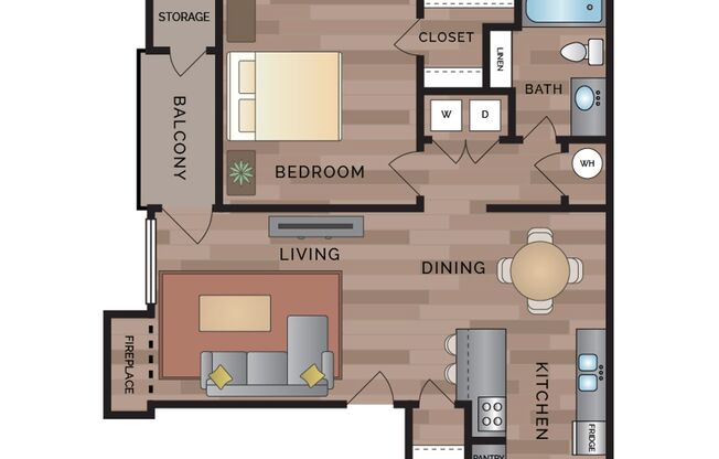 1 bed, 1 bath, 650 sqft, $950, Unit 258