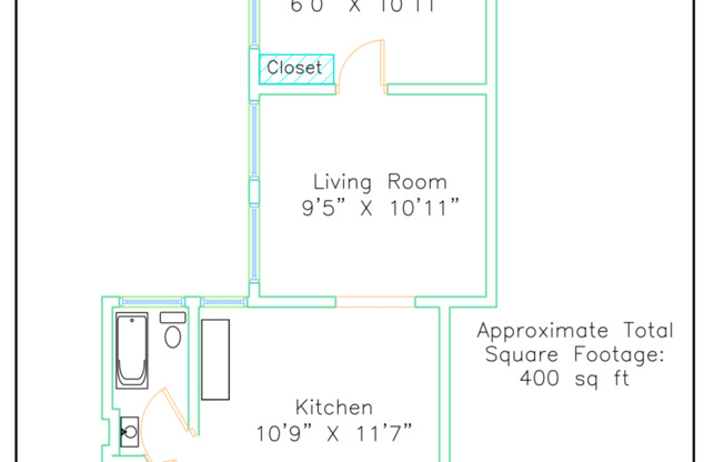 1 bed, 1 bath, 3 sqft, $1,325, Unit 16