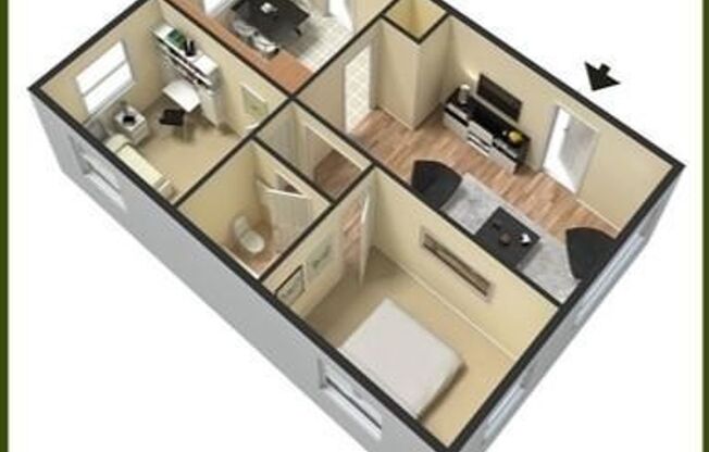 2 beds, 1 bath, 750 sqft, $1,095, Unit B10 1011 16