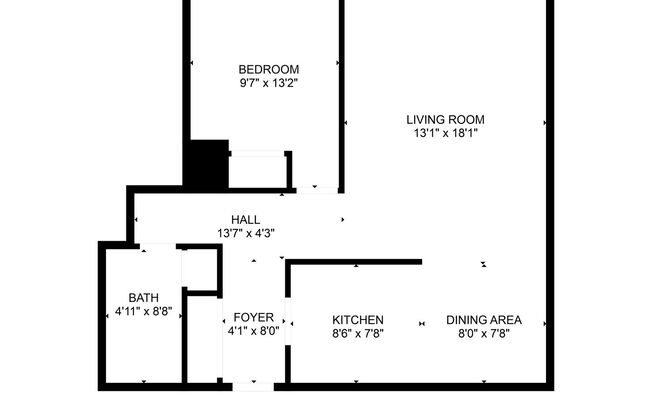 1 bed, 1 bath, $700, Unit 06