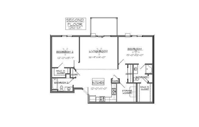 2 beds, 2 baths, 1,250 sqft, $1,579.99, Unit 2808P-07