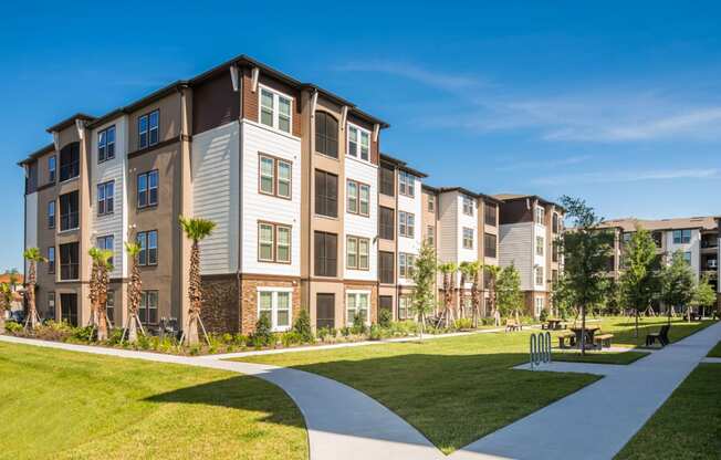 Building exterior view at The Oasis at Crosstown, Orlando, FL