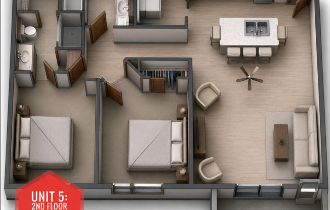 2 beds, 2 baths, $1,450, Unit 111605
