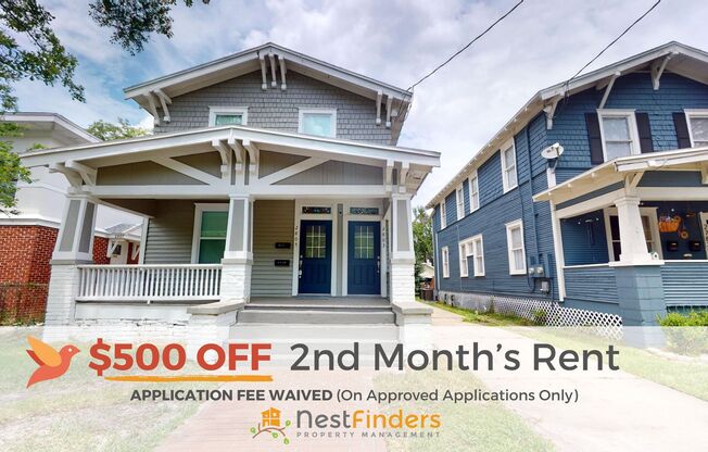 Completely renovated 2 bedroom duplex in heart of Riverside!