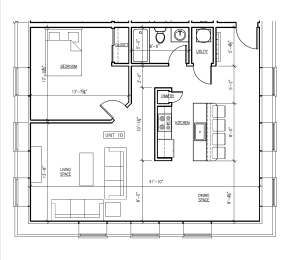 2 beds, 1 bath, 864 sqft, $1,395