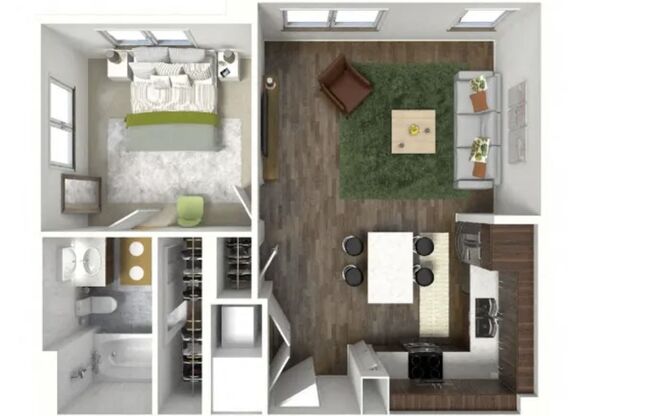 1 bed, 1 bath, 686 sqft, $1,148, Unit 4205