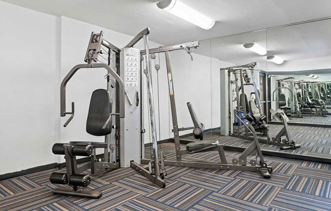 the gym at the apartments for rent
