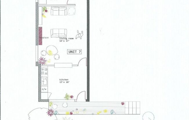 1 bed, 1 bath, $1,550, Unit S7
