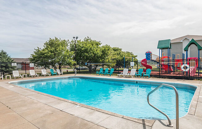 our apartments showcase a swimming pool