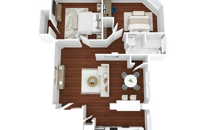 2 beds, 1 bath, 1,240 sqft, $1,820
