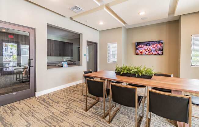Clubhouse Private Dining Area with Kitchen at Edge75, Florida 34104