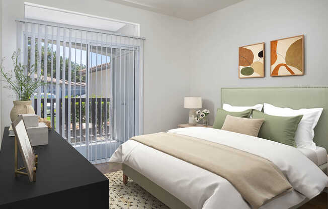 Bedroom with Hard Surface Flooring