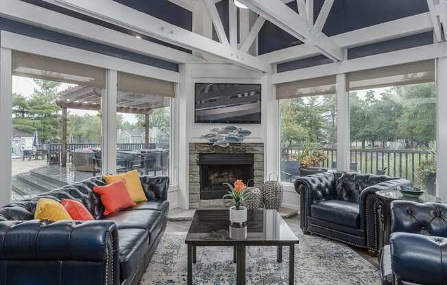 Clubhouse interior with sitting space at Harpers Point Apartments, Cincinnati, 45249