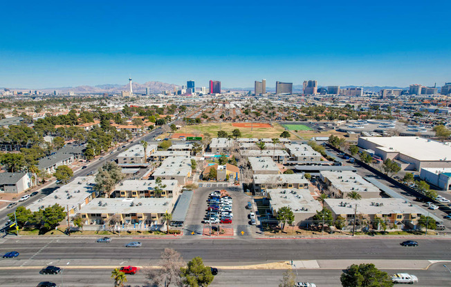 aerial view of city at Summer Meadows, Las Vegas, Nevada