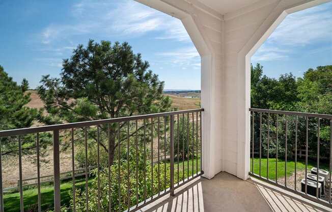 balcony views at Dakota Ridge apartments 13310 W Coal Mine Ave, Littleton, CO 80127
