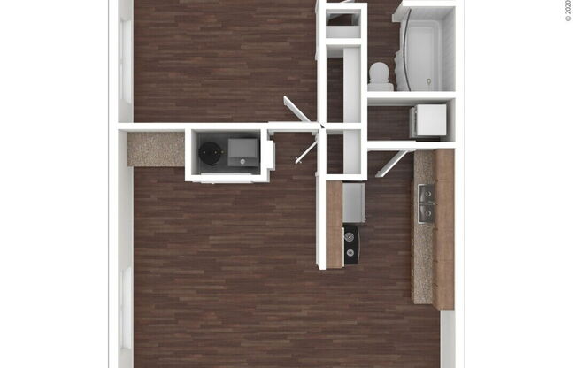 1 bed, 1 bath, 577 sqft, $744